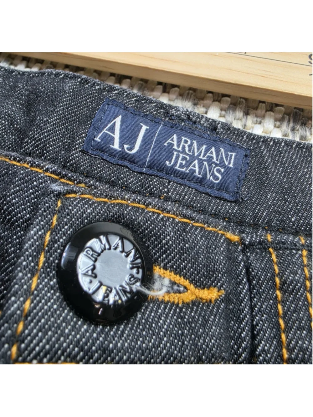 Armani Jeans Men’s 30 Dark Indigo Stretch Slim Straight Leg Denim Pants